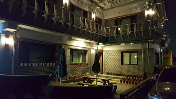 Front of property - evening/night