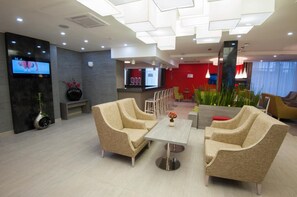 Sitteområde i lobbyen