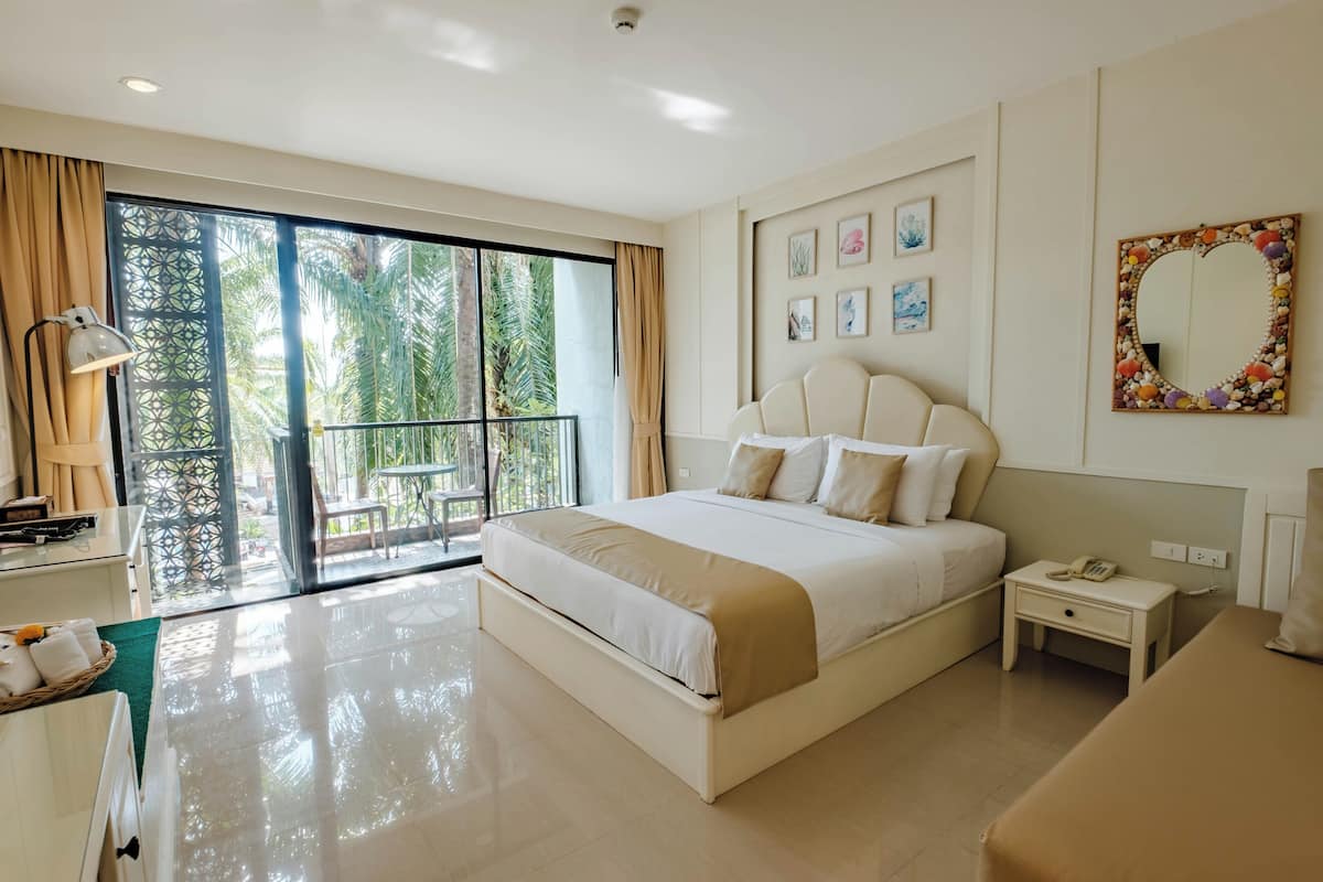 Deluxe Garden Street View | Bộ trải giường bằng vải cotton Ai Cập, bộ đồ giường cao cấp