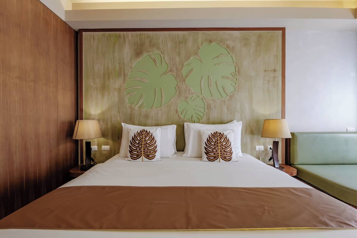 Premier Spa Villa | Bộ trải giường bằng vải cotton Ai Cập, bộ đồ giường cao cấp