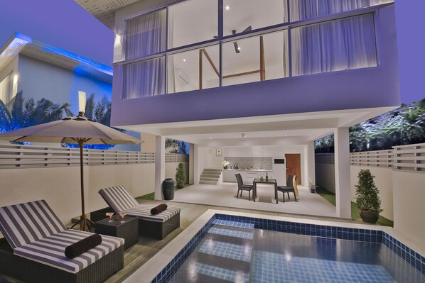 Luxury Pool Villa | 1 bedroom, in-room safe, desk, iron/ironing board