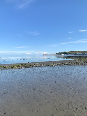 On the beach - Cunard Apartments (Douglas)