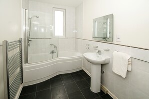 Apartment, 2 Bedrooms | Bathroom | Combined shower/tub, deep soaking tub, eco-friendly toiletries - Cunard Apartments (Douglas)