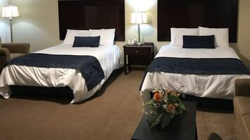 Standard Double Room, 2 Double Beds, Refrigerator & Microwave