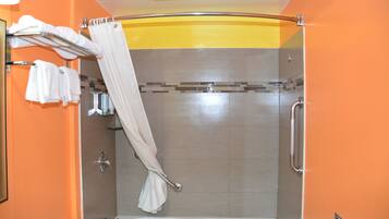 Free toiletries, hair dryer, towels