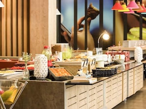 Morgenmadsbuffet hver dag (55 BRL pr. person)