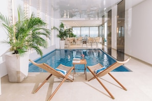 Indoor pool, outdoor pool