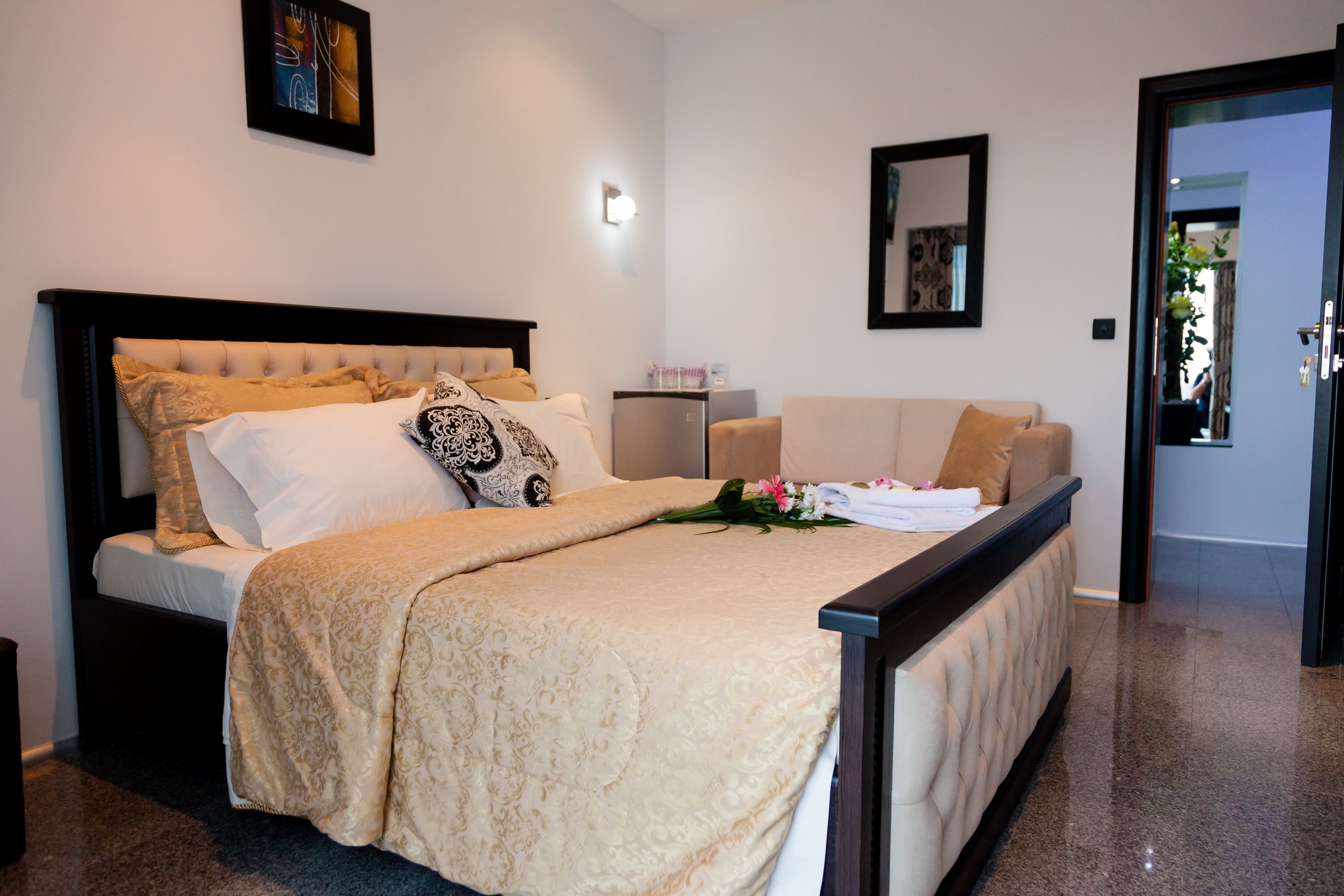 Premium bedding, free WiFi, bed sheets