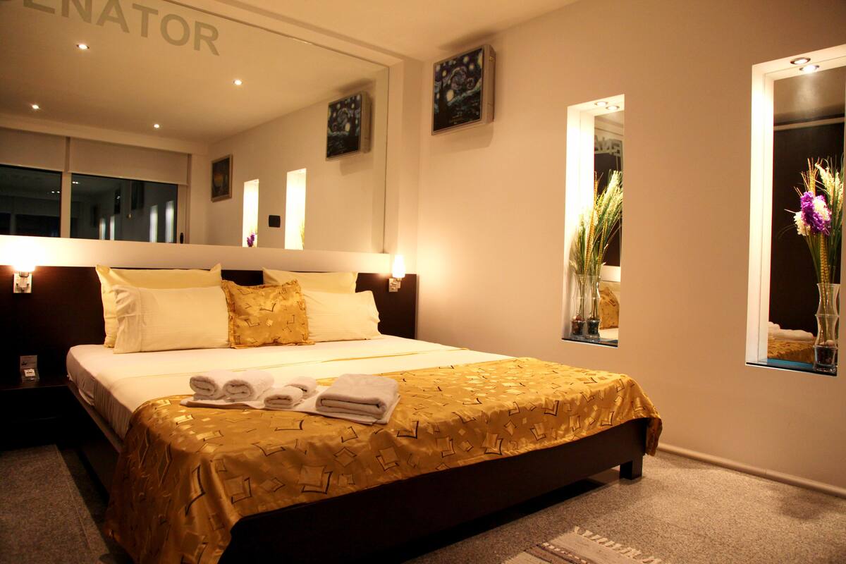 Premium bedding, free WiFi, bed sheets