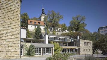 Vue depuis lâhĂ©bergement