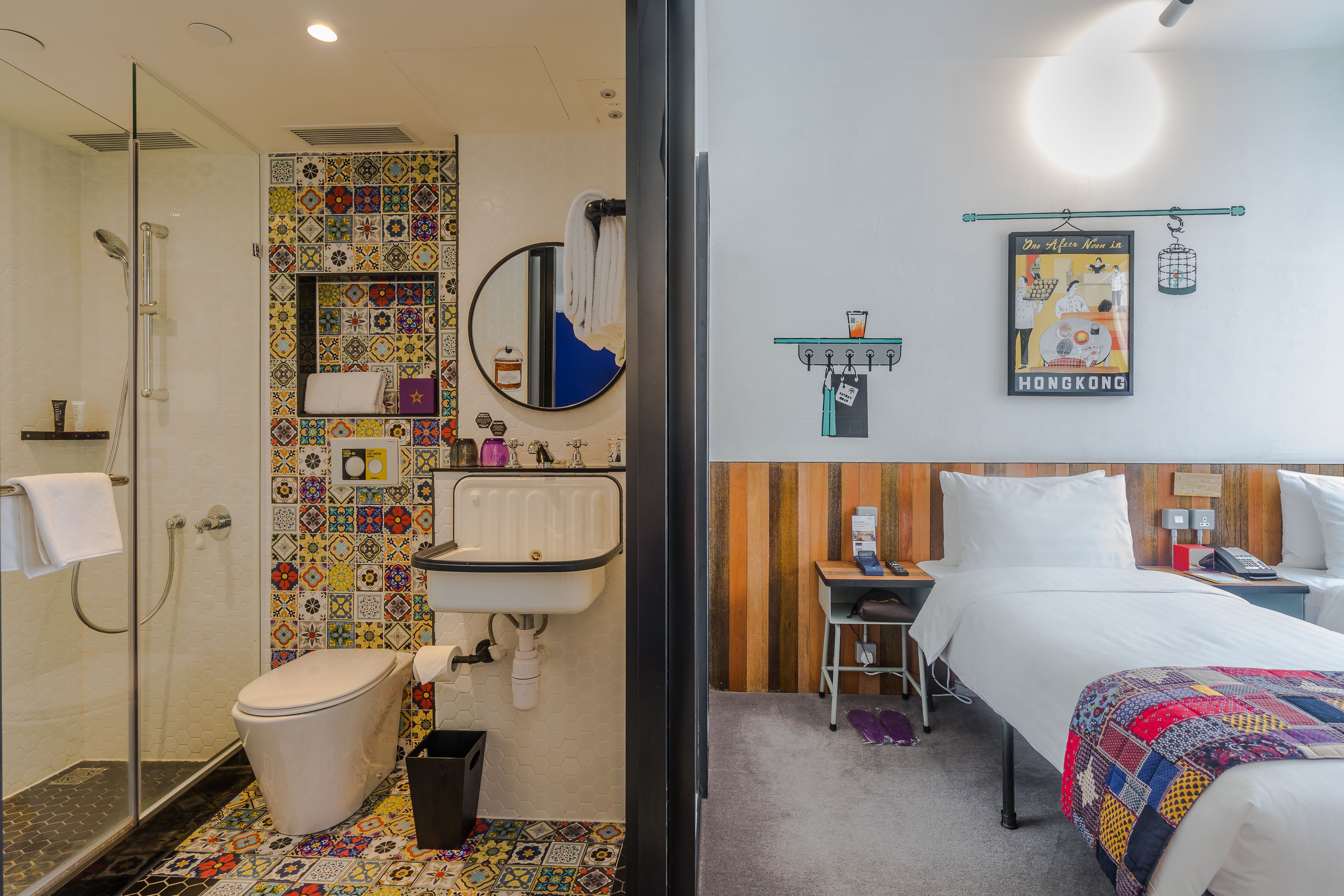 cozy twin room | in-room safe, iron/ironing board, free wifi, bed sheets