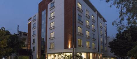 Front of property – evening/night