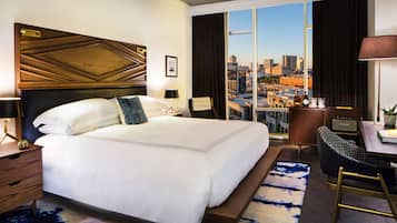 Sábanas de algodón egipcio, ropa de cama de alta calidad y minibar