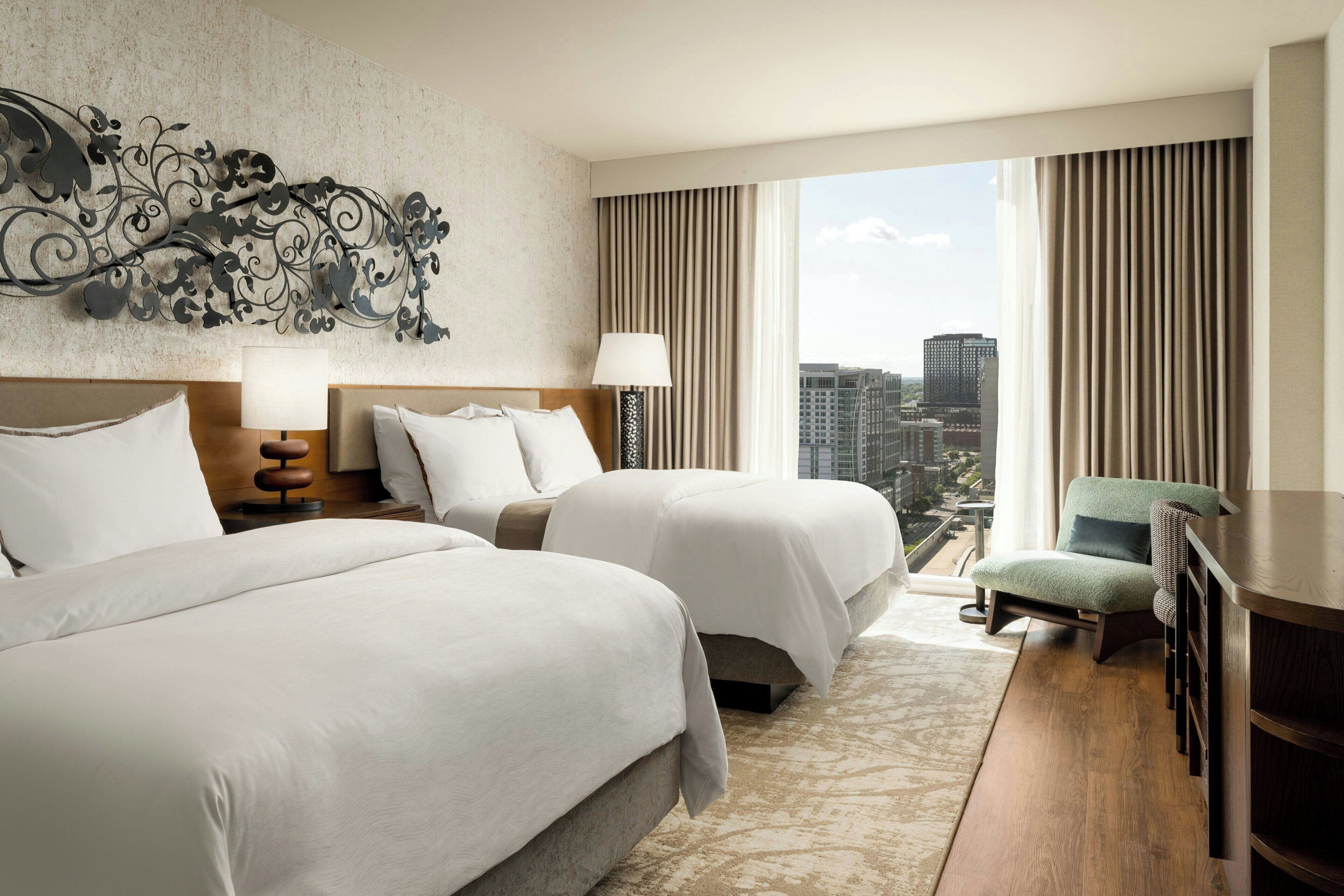 Deluxe Room, 2 Queen Beds | Premium bedding, down comforters, pillowtop beds, in-room safe