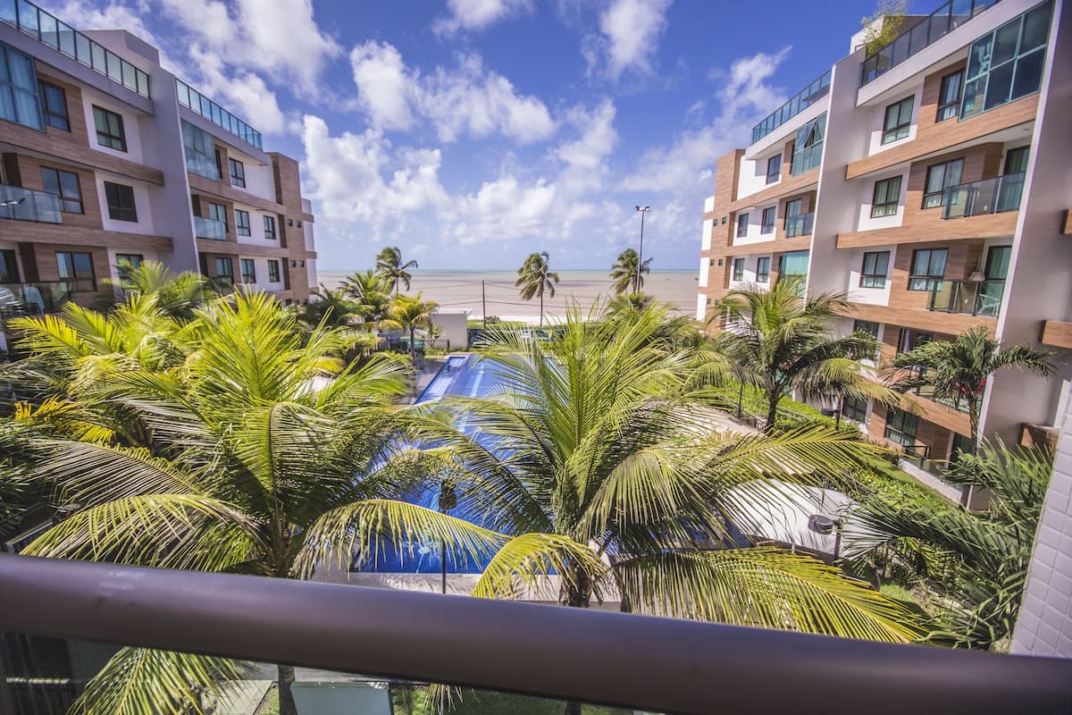 Deluxe Apartment, 2 Bedrooms, Sea View, Beachfront | Balcony view