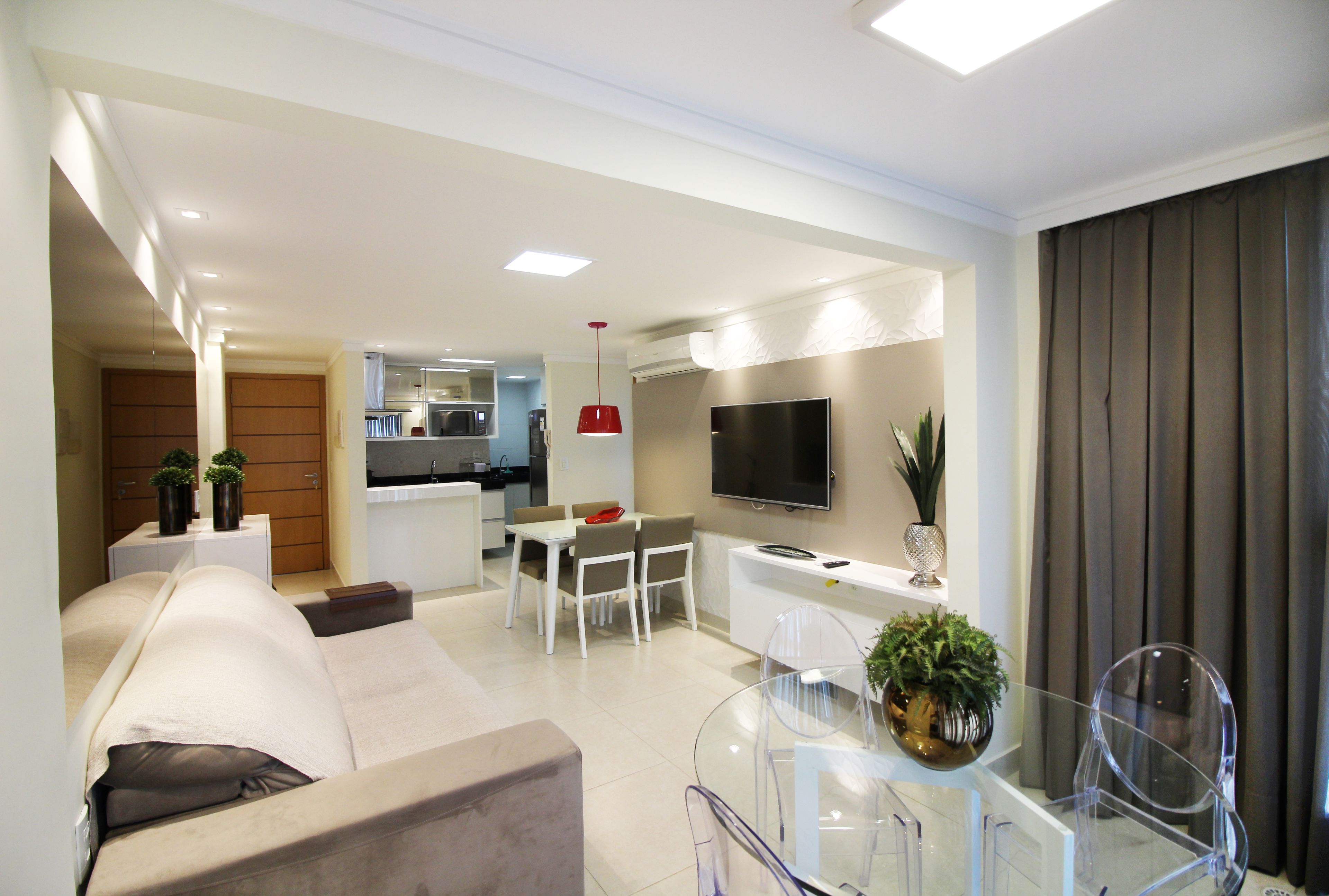 Elite Apartment, 2 Bedrooms, Sea View, Sea Facing | Living room | TV