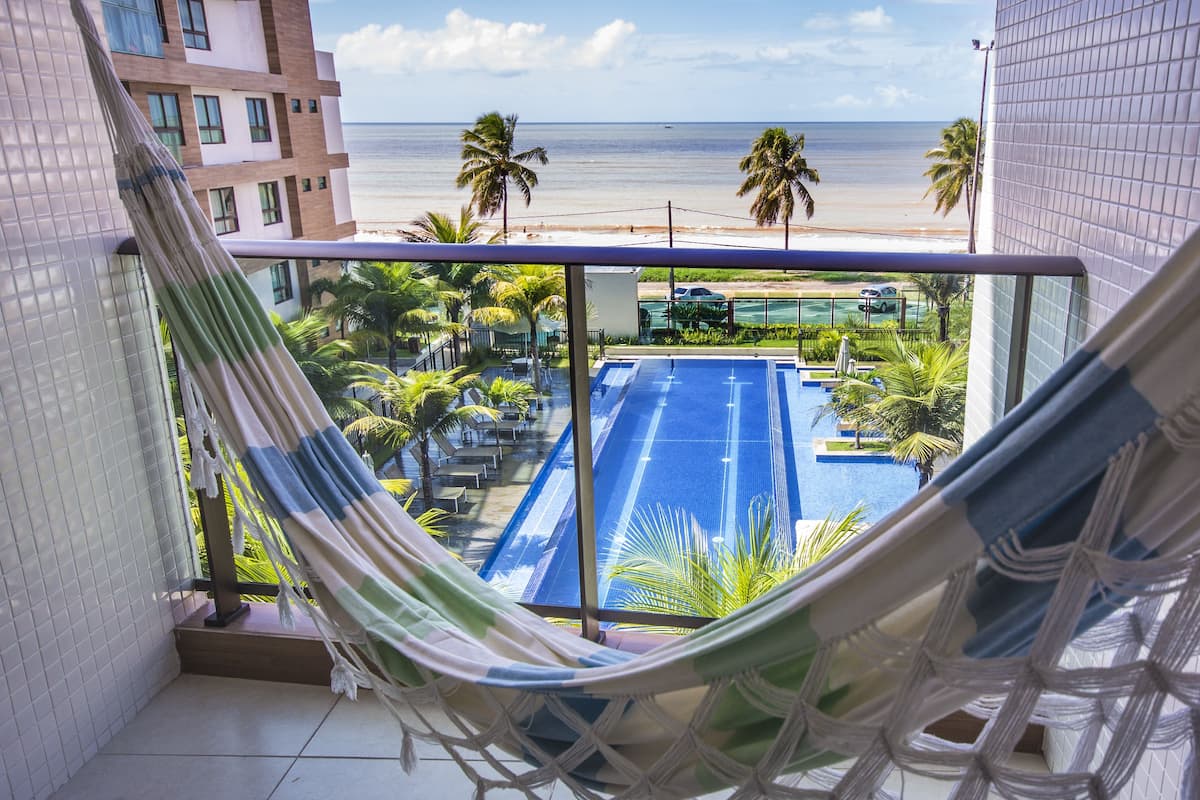 Exclusive Apartment, 2 Bedrooms, Sea View, Beachfront | Balcony