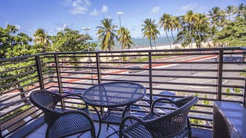 Luxury Apartment, 2 Bedrooms, Sea View, Beachfront | View from room