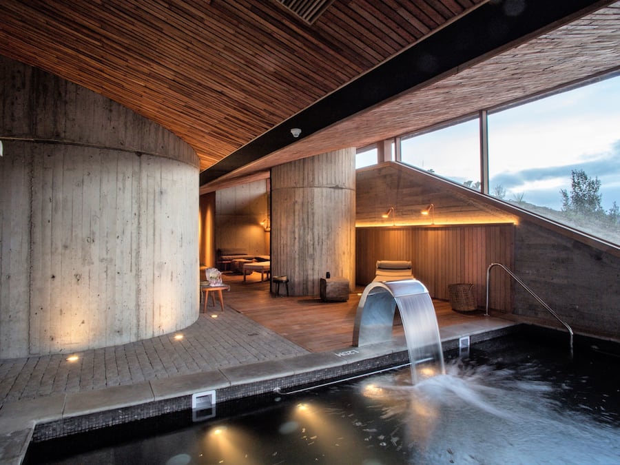 Indoor pool, outdoor pool, pool loungers