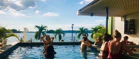 Indoor pool, outdoor pool