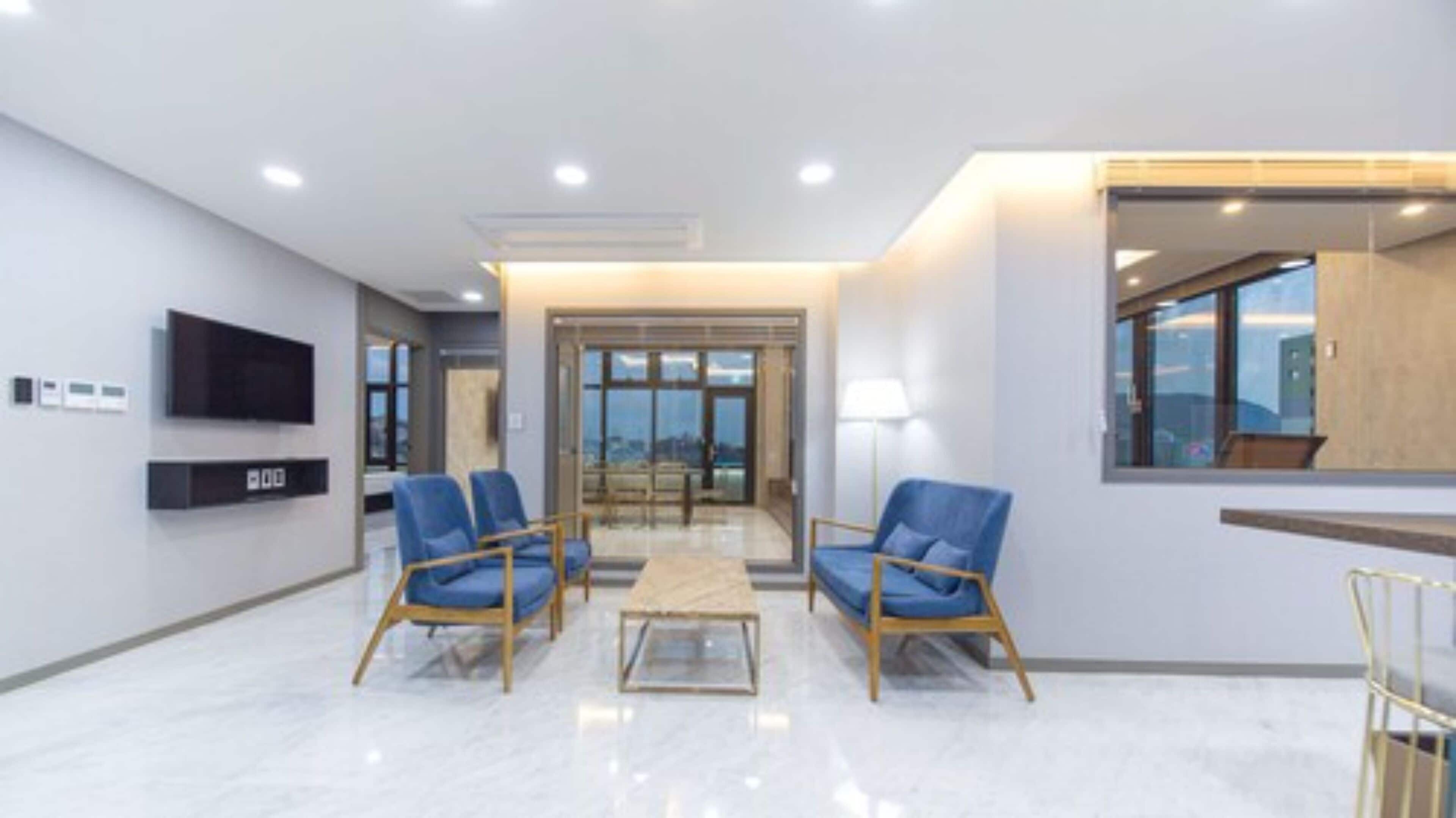 penthouse | living room | flat-screen tv