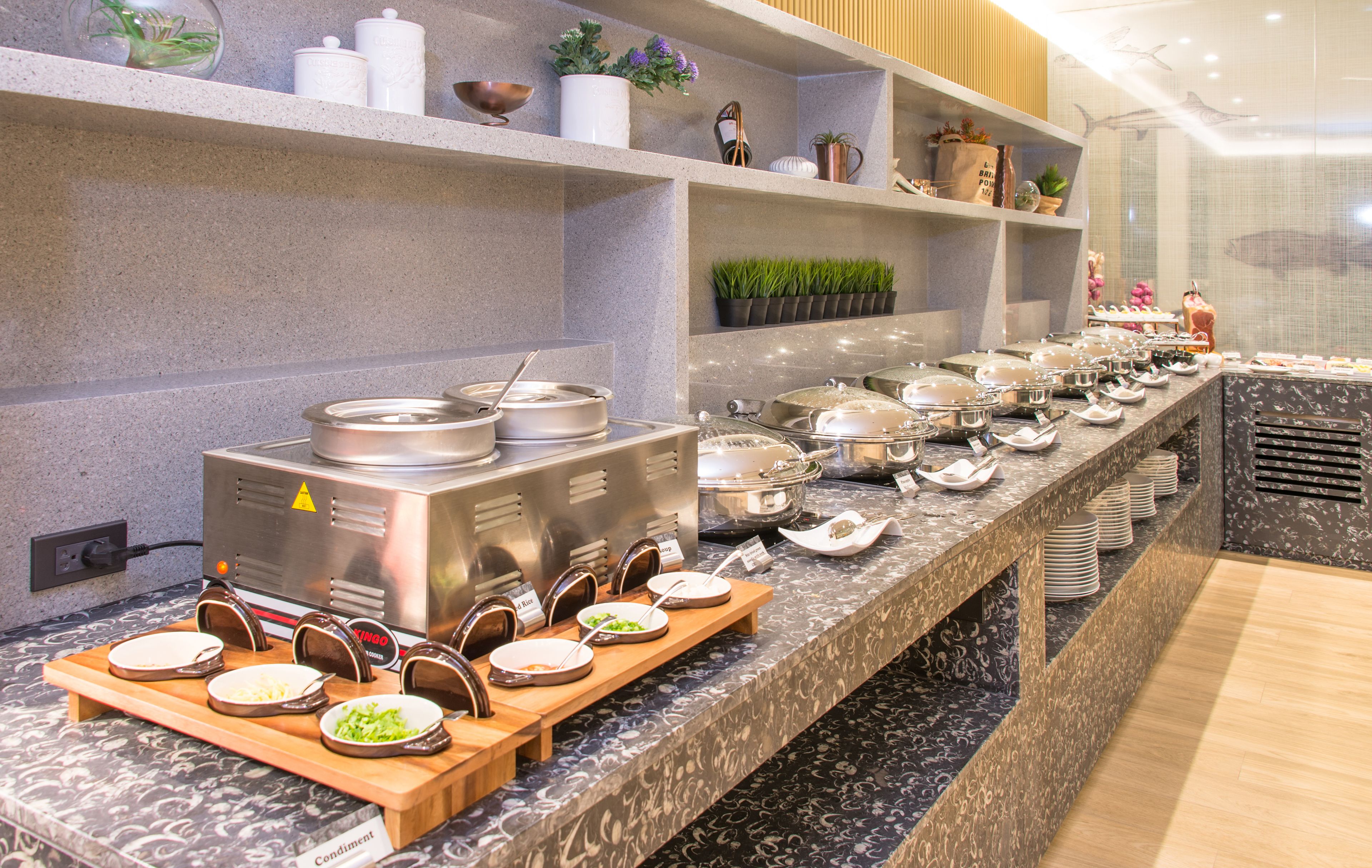 daily buffet breakfast (thb 750 per person)
