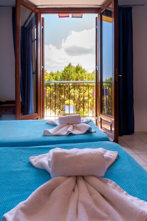 Triple Room, Sea View | Balcony view - Poco Loco Bed & Breakfast (Chania)
