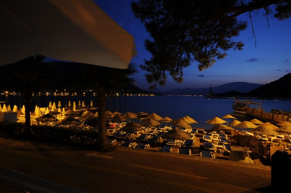 Front of property – evening/night