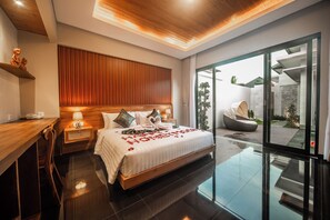 One Bedroom Private with Jacuzzi | Premium bedding, minibar, in-room safe, desk - Gaing Mas Jimbaran Villas by Gaing Mas Group (Jimbaran)