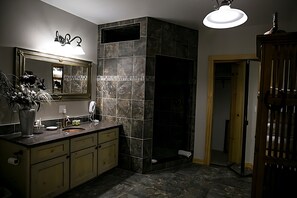Vacation Rental | Bathroom | Shower, hair dryer, towels, soap