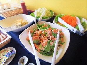 뷔페 아침 식사