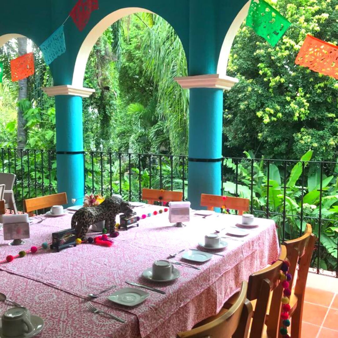 breakfast, lunch, dinner served; mexican cuisine, garden views