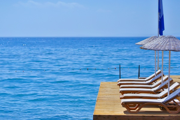 Private beach