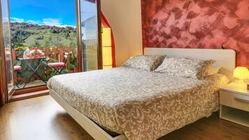 Desk, laptop workspace, blackout curtains, soundproofing