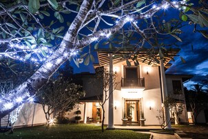 A szálláshely homlokzata