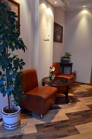 Sitteområde i lobbyen