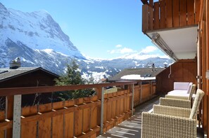 Appartement, 2 chambres, balcon, vue montagne | Balcon