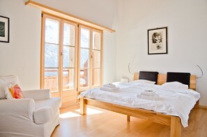Appartement, 2 chambres, balcon, vue montagne