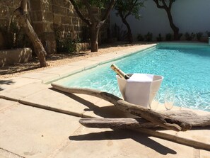 Outdoor pool, sun loungers - Palazzo Castriota (Alezio)