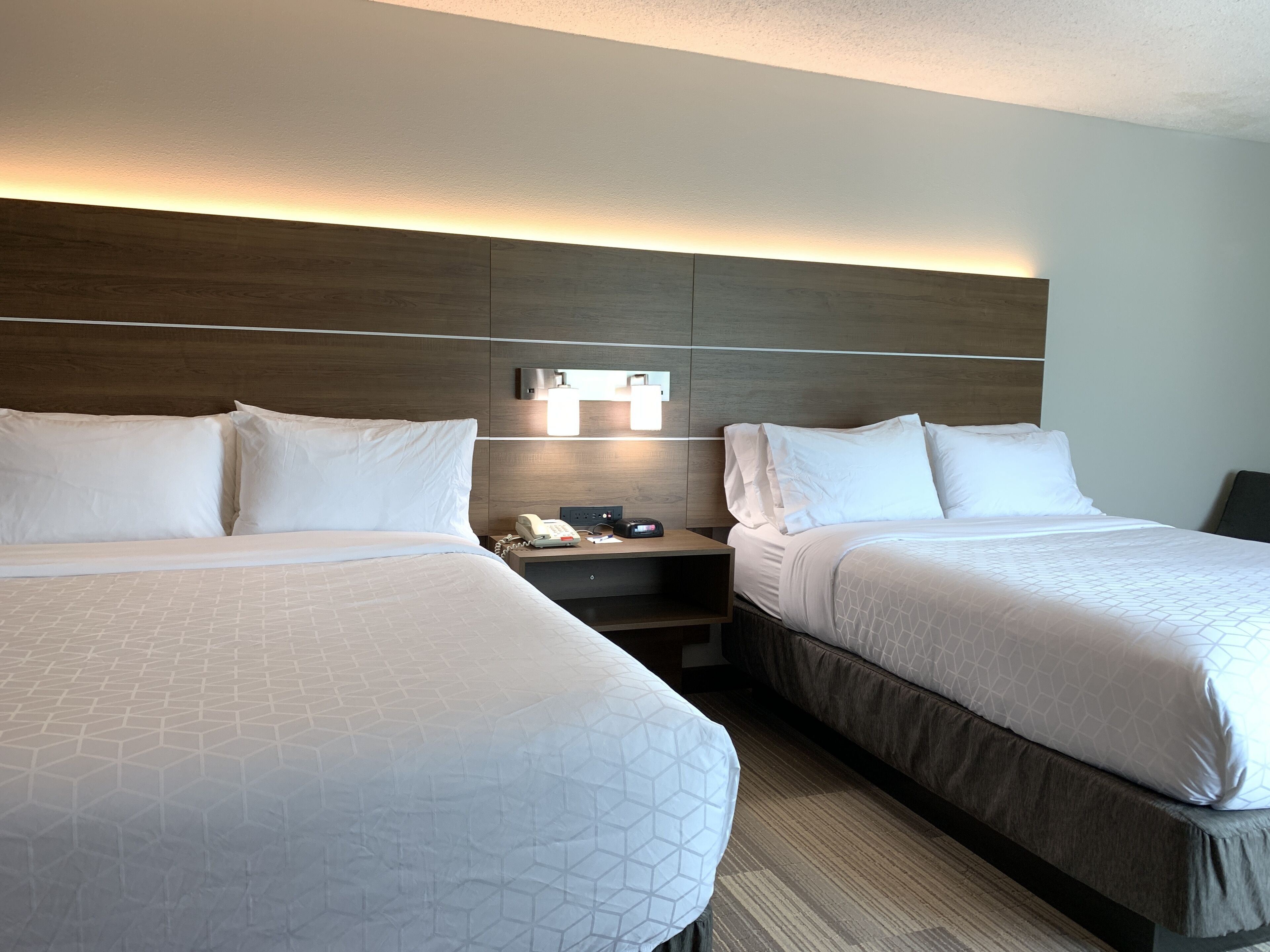 1 bedroom, desk, blackout curtains, iron/ironing board