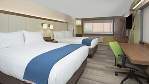 A hotel room with two beds, a desk, and a chair. - Holiday Inn Express & Suites Perryton by IHG (Perryton)