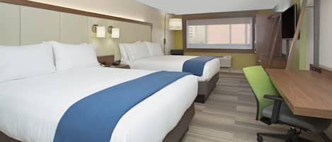 Desk, free WiFi, bed sheets