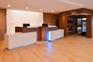 Mostrador de check-in y check-out