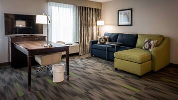 Studio, 2 Queen Beds, Accessible, Non Smoking | Living area | Flat-screen TV, pay movies