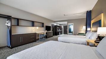 In-room safe, desk, laptop workspace, blackout drapes