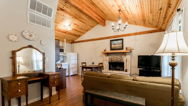 Luxury-Ferienhütte, 1 Schlafzimmer (Alamo Springs Country Cabin) | Wohnbereich