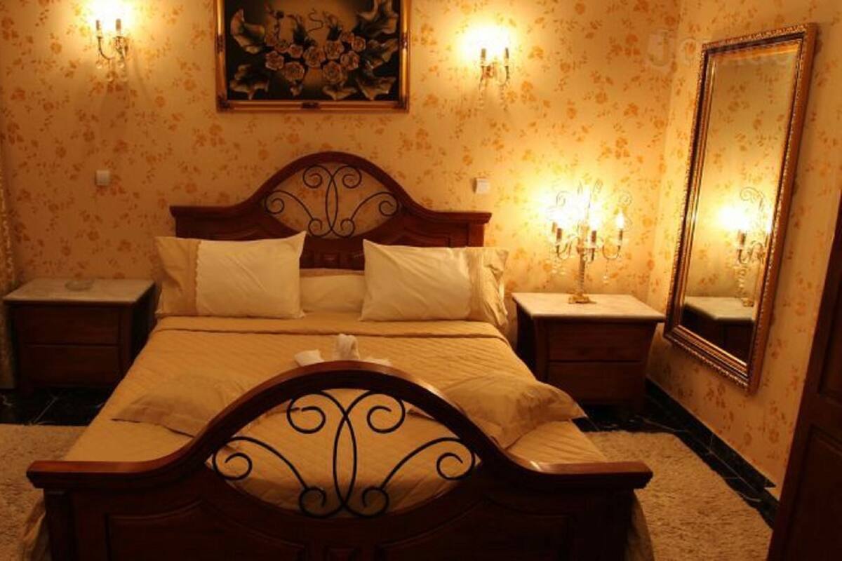 Double Room | Desk, blackout drapes, WiFi (free), bed sheets