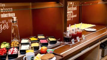 Daily buffet breakfast (EUR 13.90 per person)