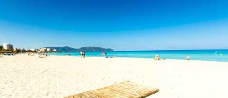 En la playa