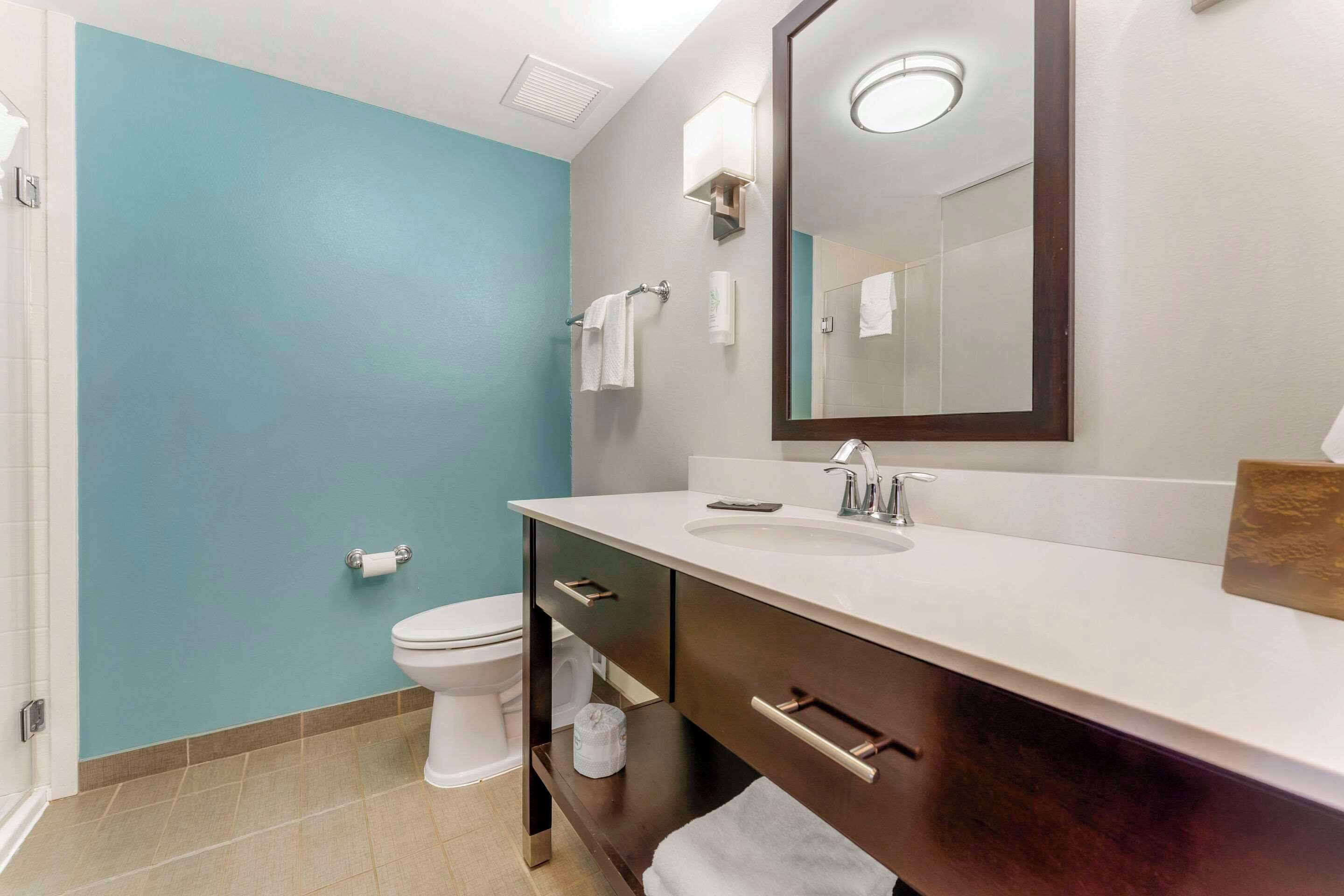 free toiletries, hair dryer, towels, soap